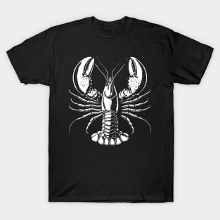 Lobster b&w graphics T-Shirt